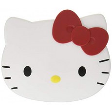 산리오 (SANRIO) 헬로 키티 얼굴 모양 거울 & 빗 9.3 × 7.9 × 1.6cm ABS 유리 N-1208-599689 サンリオ(SAN