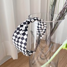 체커보드머리띠