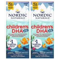 노르딕 내츄럴스 어린이 DHA 엑스트라 베리 펀치 오메가3 880mg 60ml 2통, 2개