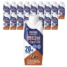 하이뮨 일동후디스 프로틴 밸런스 액티브 더블샷 커피, 250ml, 18개