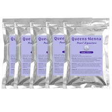 퀸즈 펄 시그니처 천연헤나염색약 Queens Pearl Signature Henna, 5개, 브라운5