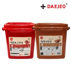 CJ 이츠웰 태양초 고추장6.5kg + 재래식 된장6.5kg 세트, 단품