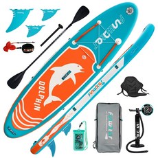 패들 보드 공기주입 서핑 보드 수상 스키 패들 보드 패들보트, 350x84x15cm--FR18A