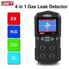 미세먼지측정기 공기질 측정기 UNIT 가스 누출 감지기 휴대용 4 in 1 모니터 일산화탄소 H2S O2 EX 테스터 UT334E UT334F UT334G, 1개