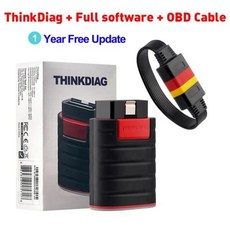 2024 THINKCAR Thinkdiag 풀 시스템 16 리셋 ECU 코딩 액티브 테스트 프로 소프트웨어 업그레이드 자동차, 04 With Cable