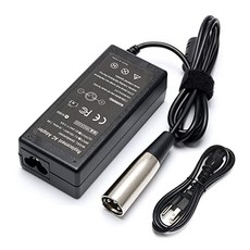 eZip 750 E750 400 E400 500 E500 450 900 4.0 4.5 E-4.5에 적합한 새로운 36W 전기 오토바이 스쿠터 배터리 충전기 케이블 3 핀 XLR 커넥터 [0.6A 600mA 24V] 배터리 충전기 케이블, 본상품