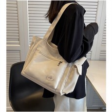 Yuran 심플 캔버스 데일리 주머니 포켓 백