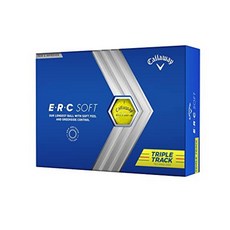 Callaway ERC 트리플 트랙 골프공 12B PK 2023 버전 레바, 트리플 트랙 23, 옐로우, 옐로우 - 트리플트랙골프공