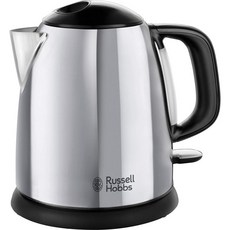 Russell Hobbs 24990 소형 전기 주전자 1 리터 고속 끓임 무선 소형 2400W, 단일상품