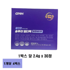 GNM 올인원 솔루션 멀티팩 종합비타민, 288g, 4개