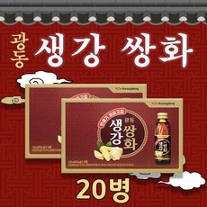광동 생강쌍화 120ml x20병 생강쌍화농축액, 1개