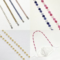 리더키즈 핸드메이드 레이스 마스크 목걸이 스트랩 아동 성인 마스크걸이