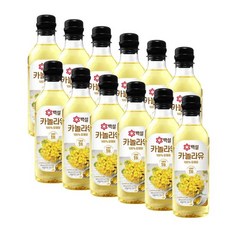 CJ 백설 카놀라유 (500mlx12입), 6L, 1박스