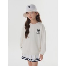 MLB 키즈 베이직 스트릿 로고 맨투맨 NY Cream
