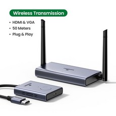 유그린 hdmi 무선 송수신기 세트 전송기 리피터 회의용 수업용, 1개