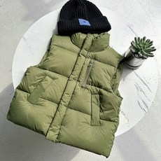 베이비맥스 아동용 포어 다운 패딩 조끼, 그린, 1개