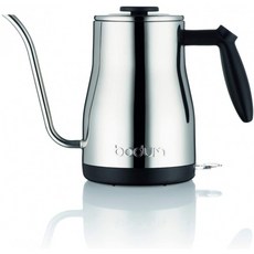 BODUM BISTRO Guseneck 물 주전자 1.0 l 34 oz 1200W 11940-16UK 검은색, 단일옵션