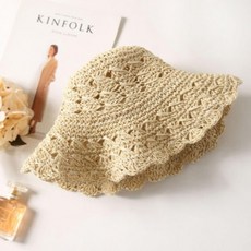 뜨게짜임 페도라 모자 여름 여성 비치모자 (베이지) SM1+7873EA SM+4215EA