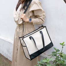  코니테일 라벨르 숄더백 기저귀가방 유모차정리함 출산가방, 아이보리 