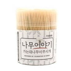 가는 대나무 이쑤시개 600개입 이쑤시게 요지 꼬지 꼬치 과일픽 일회용 업소용, 1개