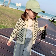 여아 니트 카디건 가을 겨울 키즈 카디건 가을 니트 상의 베이비 얇은 코트
