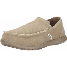 [290mm] Crocs 남성 산타 크루즈 로퍼 | 편안한 남성 로퍼 | Slip On Shoes 카키 / 카키 미국 남성 11 명