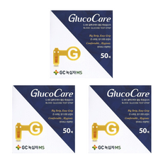 <글루코케어 / GlucoCare> GC녹십자MS 글루코케어 혈당시험지 혈당측정검사지 3박스 150매 SW, 3개