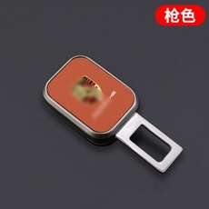 포르쉐 안전 벨트 클립 차량 연장 버클 고정 꽂이 홀더, 오렌지 1개 (건메탈), 1개