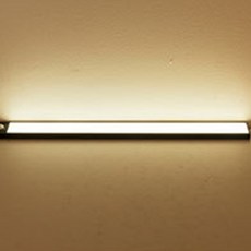 주방 LED 조명 캐비닛 조명 PIR 모션 센서 열 LED USB 충전식 초박형 알루미늄 쉘 램프 야간 조명, 4000K, 은색 껍질, 20CM