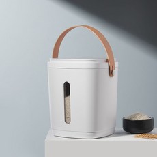 진공쌀통 20kg 방습 30kg 10kg 가정용 보관통 항아리, 흰색(손잡이)