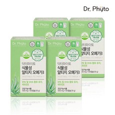 Dr. Phyto 닥터파이토 식물성 알티지 오메가3, 60정, 4개