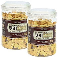 벨버드 황태 쿠키킹 비스켓 600g X 2개 애견 훈련용 칭찬간식