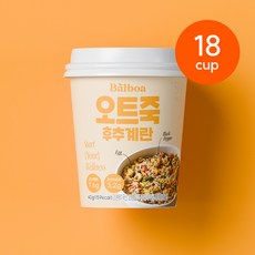 발보아 아침간편식 오트밀 죽, 18개, 후추계란 맛