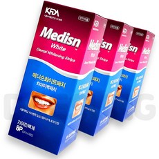 NEW 메디슨화이트 치아미백패치 8P 약국전용, 3개, 8g