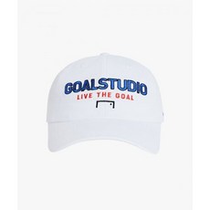 골스튜디오 GOALSTUDIO FREE KICK CAPSULE LOGO BALL CAP - WHITE