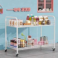 접이식 매대 바구니 가판대 진열대 백화점 행사용 노점, 소형 블랙 휠리스 조절다리