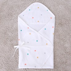 베베라온 모달 신생아 유아 블랭킷 아기 침대 패드 사계절 이불, 15.모달 올인원 겉&속싸개_도트, 1개