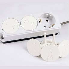 158 새론몰 / 220V 콘센트 안전커버 6P 생활잡화 전기잡화 유아용품 콘센트커버 안전덮개 콘센트마개 콘센트안전커버/안전망