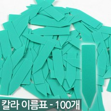 일자형 식물 이름표 초록 X 100개 - 팻말 화분이름표 식물 라벨 식별표 푯말 표시화분픽 명찰 꽂이 칼라 컬러 분갈이 네임텍 화분 인, 02_Sein_일자이름표(녹색/100개) - 아육대이름표