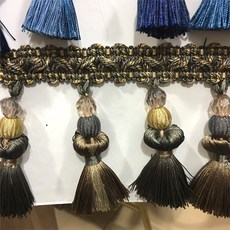 마크라메 레이스 품 커튼 구슬받침 태슬 유럽식 고급 인테리어 보조재료 부속품 가구 물레, T06-멜란지 일미터의 가격