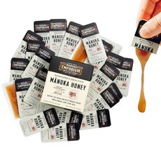 [해외직구] Manuka Emporium Raw 뉴질랜드 마누카 허니 패킷 MGO263+ (UMF 10+ Equiv) 24 x 5.1g(0.18온스) 개별 스냅 | 여행 스포츠, 3) 엑스트라 하이 포텐시 MGO829 24s, 5.1g, 없음, 1개