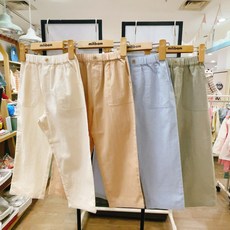 밀리밤 2024년 HOT 봄신상!! 얇은 면소재로 여름까지 쭉~ 단정한 9부 배개핏 면바지