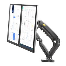 2019 새로운 NB F160 가스 봄 360 학위 데스크탑 17 "-27" 듀얼 모니터 홀더 암 풀 모션 모니터 마운트 브, 01 CHINA_01 NB F160N