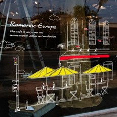 유럽카페거리시트지