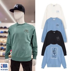 NBA 남녀공용 NBA 코트시리즈 맨투맨 티셔츠 N223TS050Z NC대전유성
