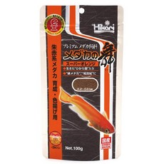 히카리 열대어 메다카 슈퍼오렌지 사료, 100g, 2개