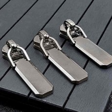 삼헌 5호 직사각형 지퍼 고리 슬라이더 10P세트 그레이 옷수선