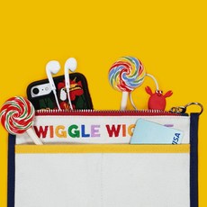 여성반지갑 wigglewiggle캔버스 심플 손지갑 지갑 수납 손에드는가방 파 작은천가방 여성가방