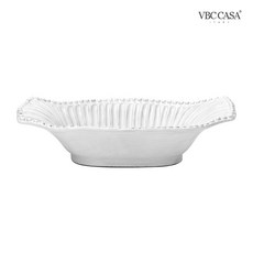 VBC까사 인칸토 스트라이프 그라탕볼 26cm, 1개, 화이트