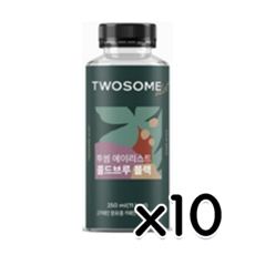 투썸 에이리스트 콜드브루블랙 페트커피, 250ml, 10개